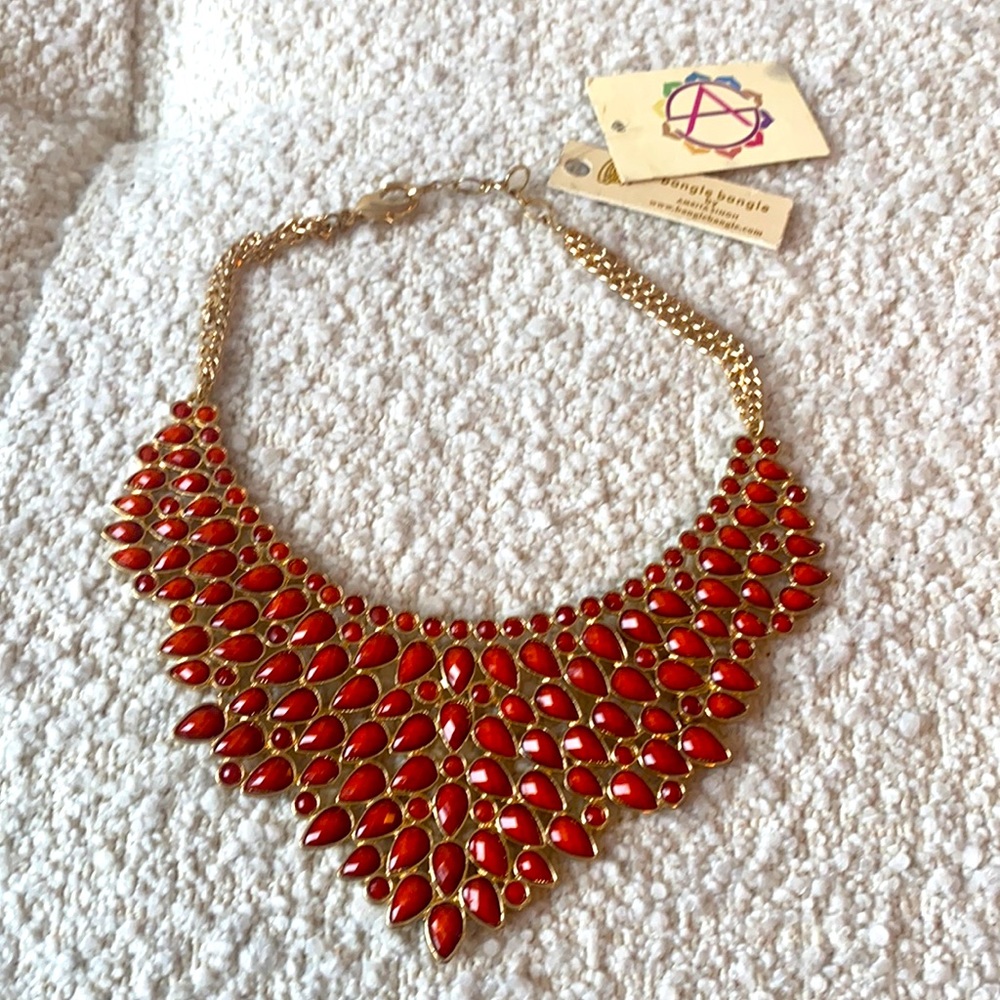 Amrita Singh Coral Statement Necklace